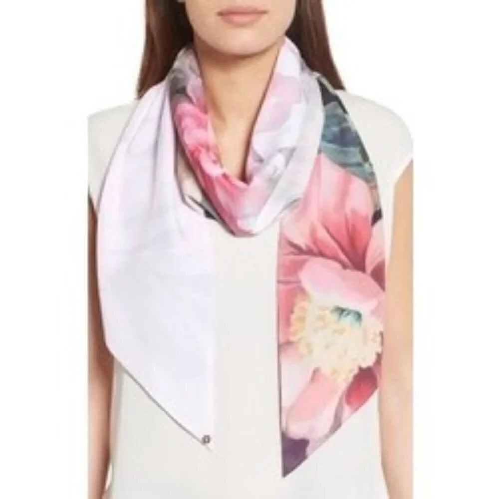 💕TED BAKER💕 Evonna Expressive Pansy Skinny Scarf